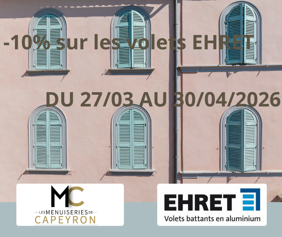Menuisier sérieux et réactif pour fourniture et pose de volets battants en aluminium autour de Bordeaux
