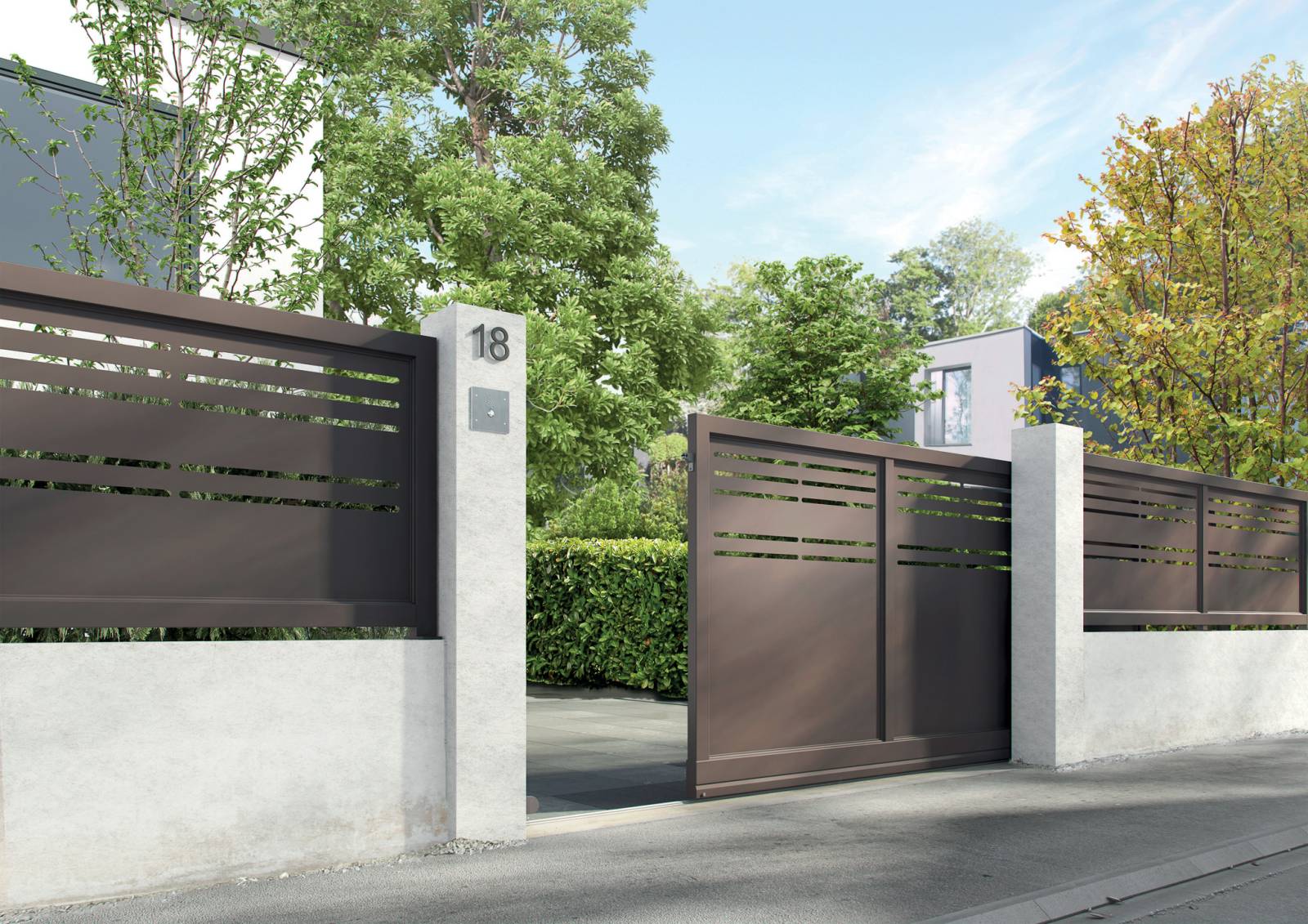 Vente et pose de portails coulissants en aluminium à Bordeaux en Gironde