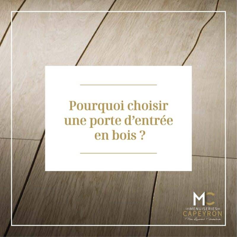 Pourquoi choisir une porte d’entrée en bois ?