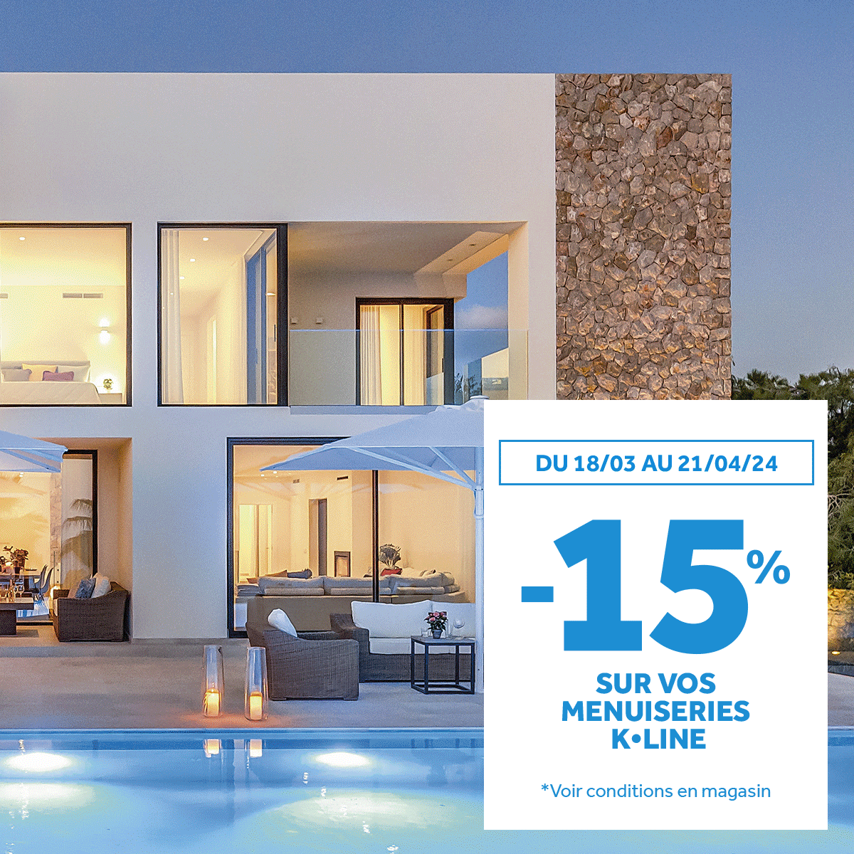 Promotion sur les fenêtres et les portes K-LINE à Mérignac avec Les Menuiseries de Capeyron