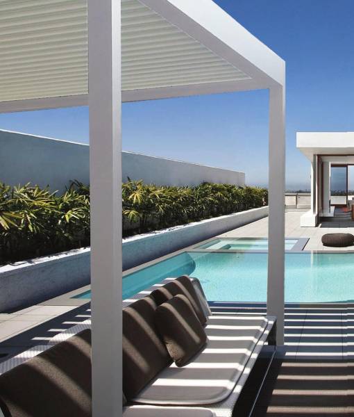 Fourniture et pose de pergola bioclimatique en aluminium sur mesure à proximité de Bordeaux